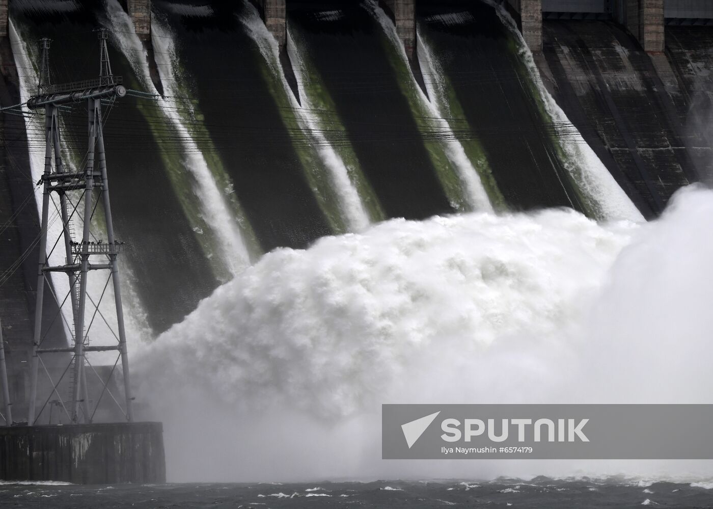 Russia Hydroelectric Station Water Discharge