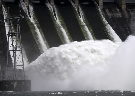 Russia Hydroelectric Station Water Discharge