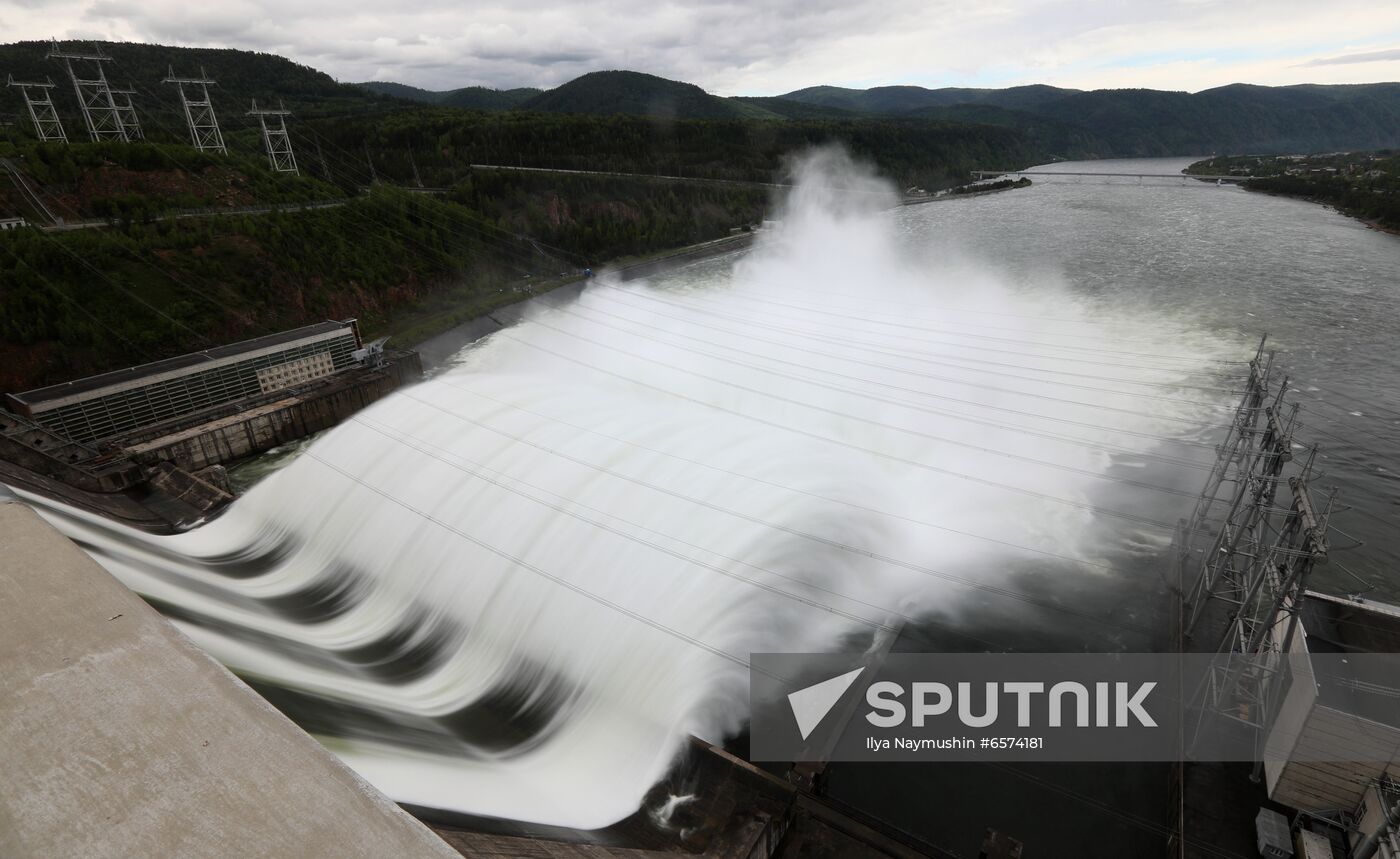 Russia Hydroelectric Station Water Discharge