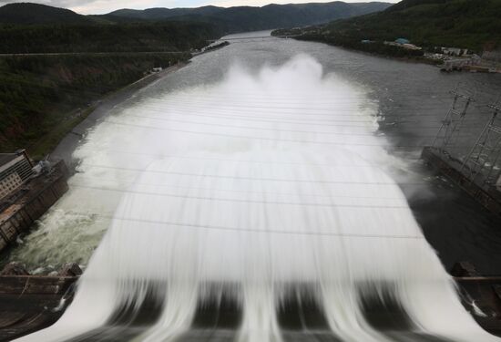 Russia Hydroelectric Station Water Discharge