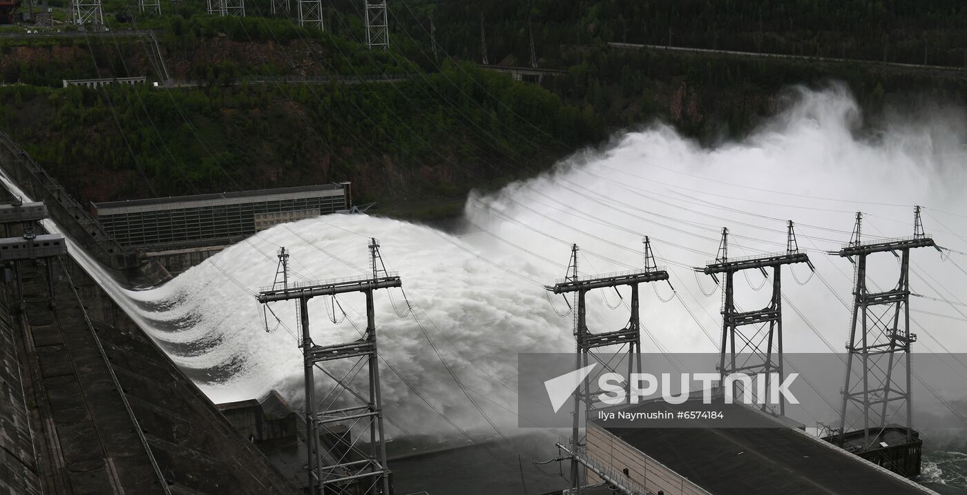 Russia Hydroelectric Station Water Discharge