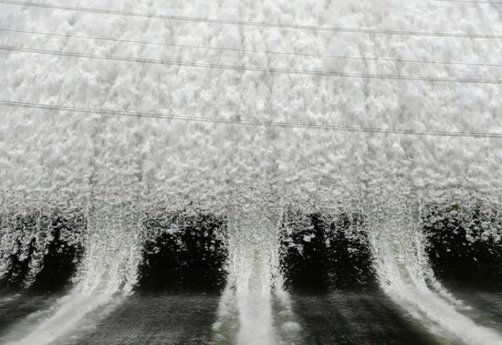 Russia Hydroelectric Station Water Discharge