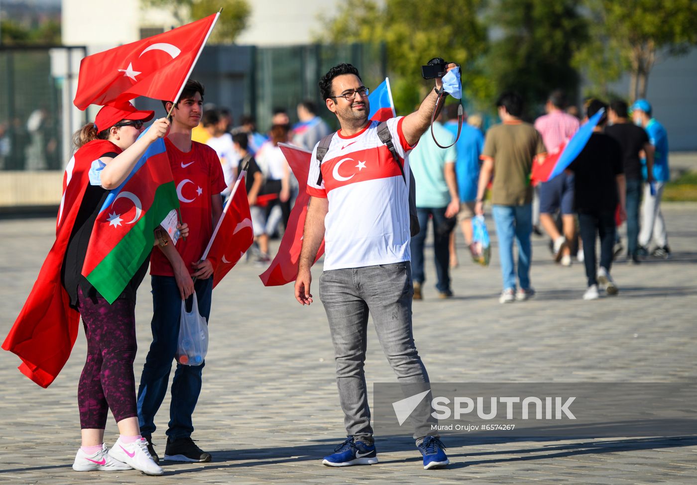 Azerbaijan Soccer Euro 2020 Turkey - Wales