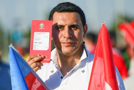 Azerbaijan Soccer Euro 2020 Turkey - Wales