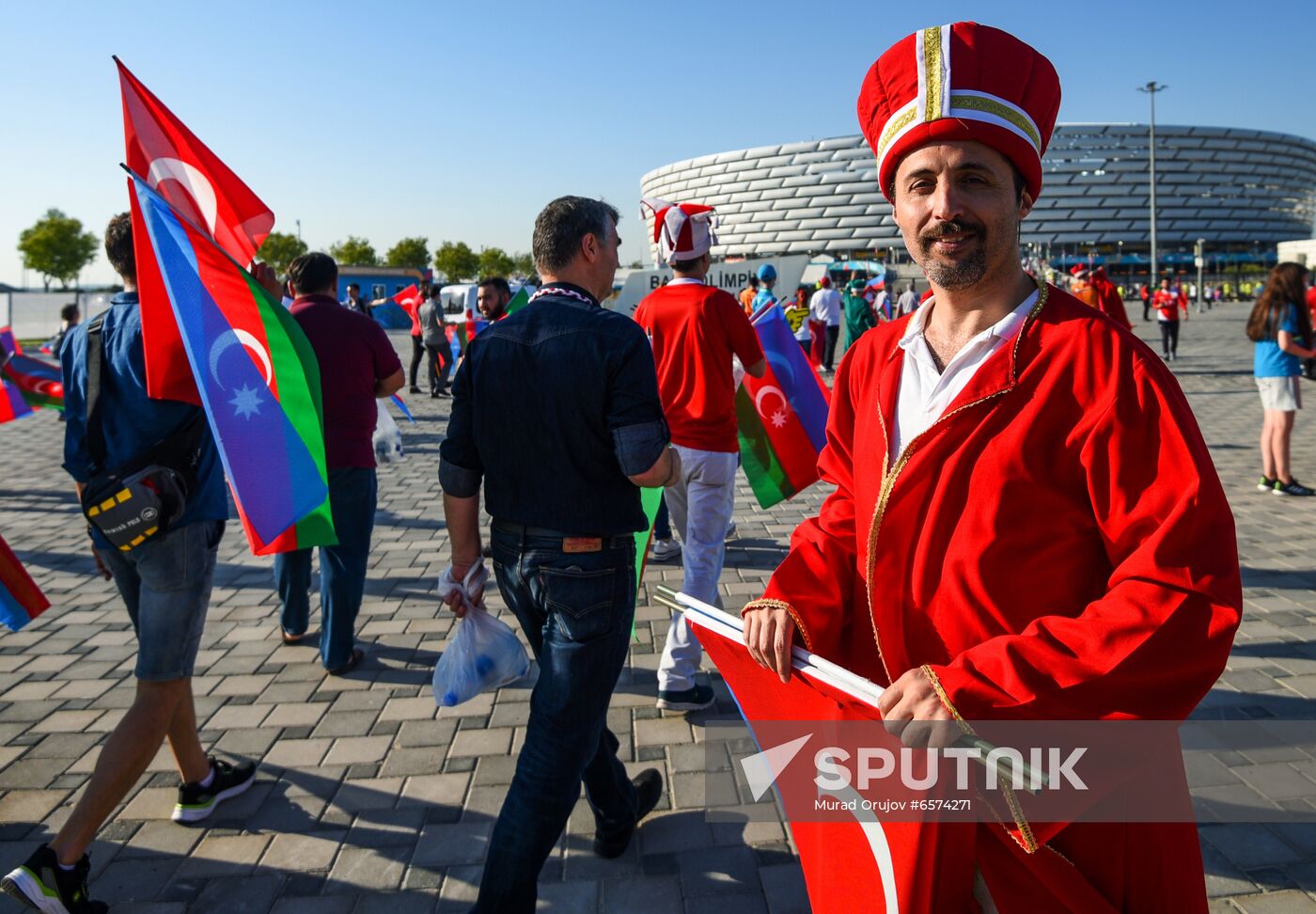 Azerbaijan Soccer Euro 2020 Turkey - Wales