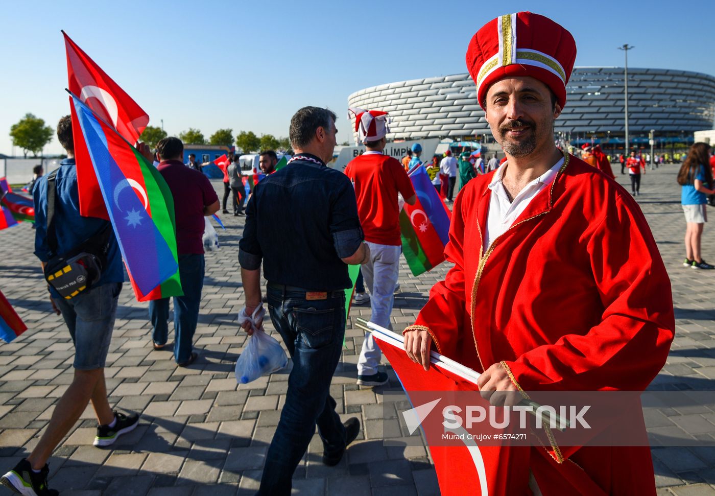 Azerbaijan Soccer Euro 2020 Turkey - Wales