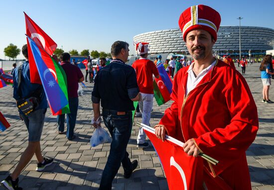 Azerbaijan Soccer Euro 2020 Turkey - Wales