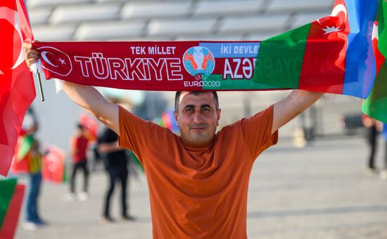 Azerbaijan Soccer Euro 2020 Turkey - Wales