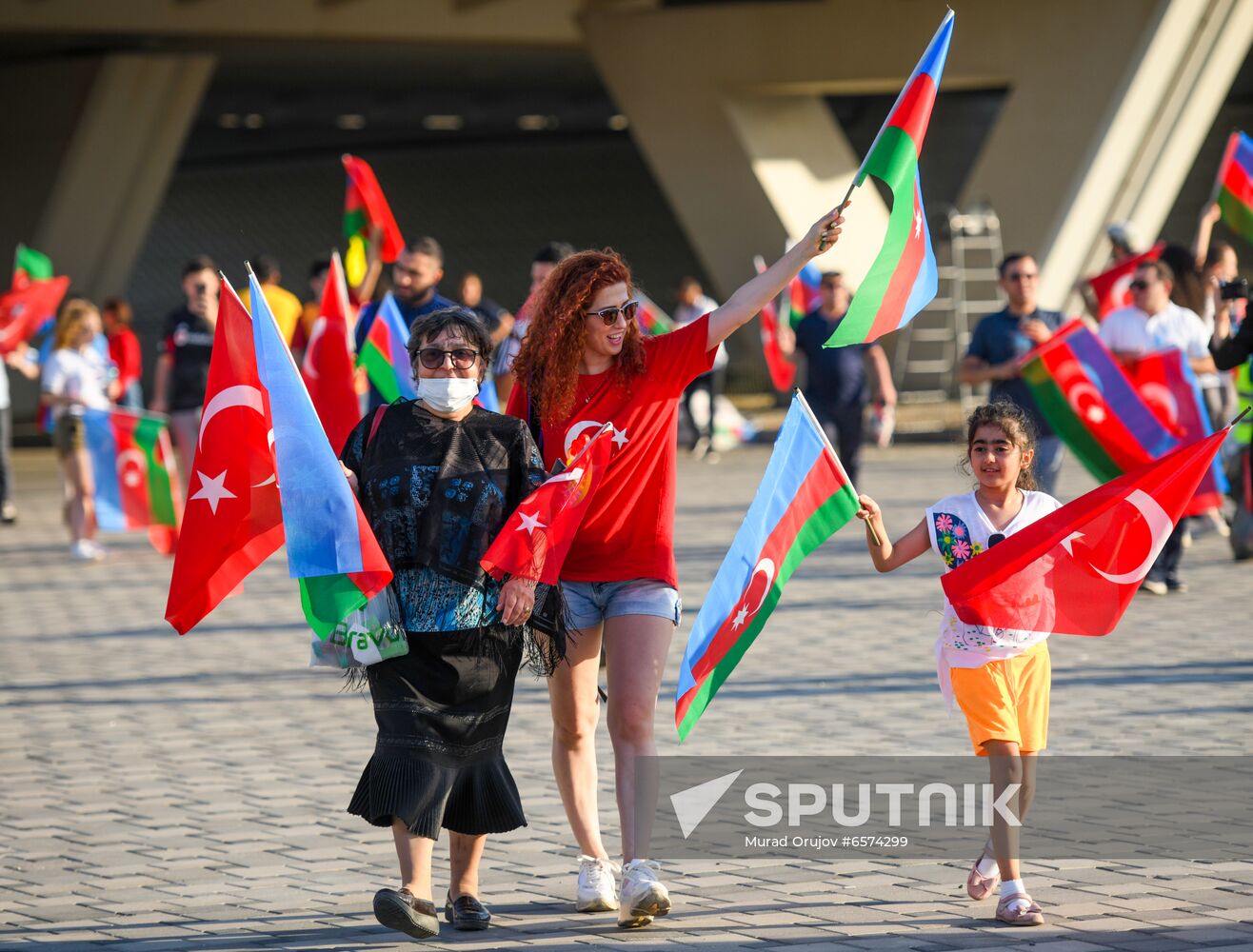 Azerbaijan Soccer Euro 2020 Turkey - Wales