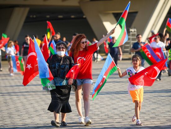 Azerbaijan Soccer Euro 2020 Turkey - Wales