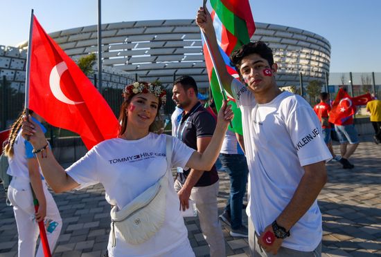 Azerbaijan Soccer Euro 2020 Turkey - Wales