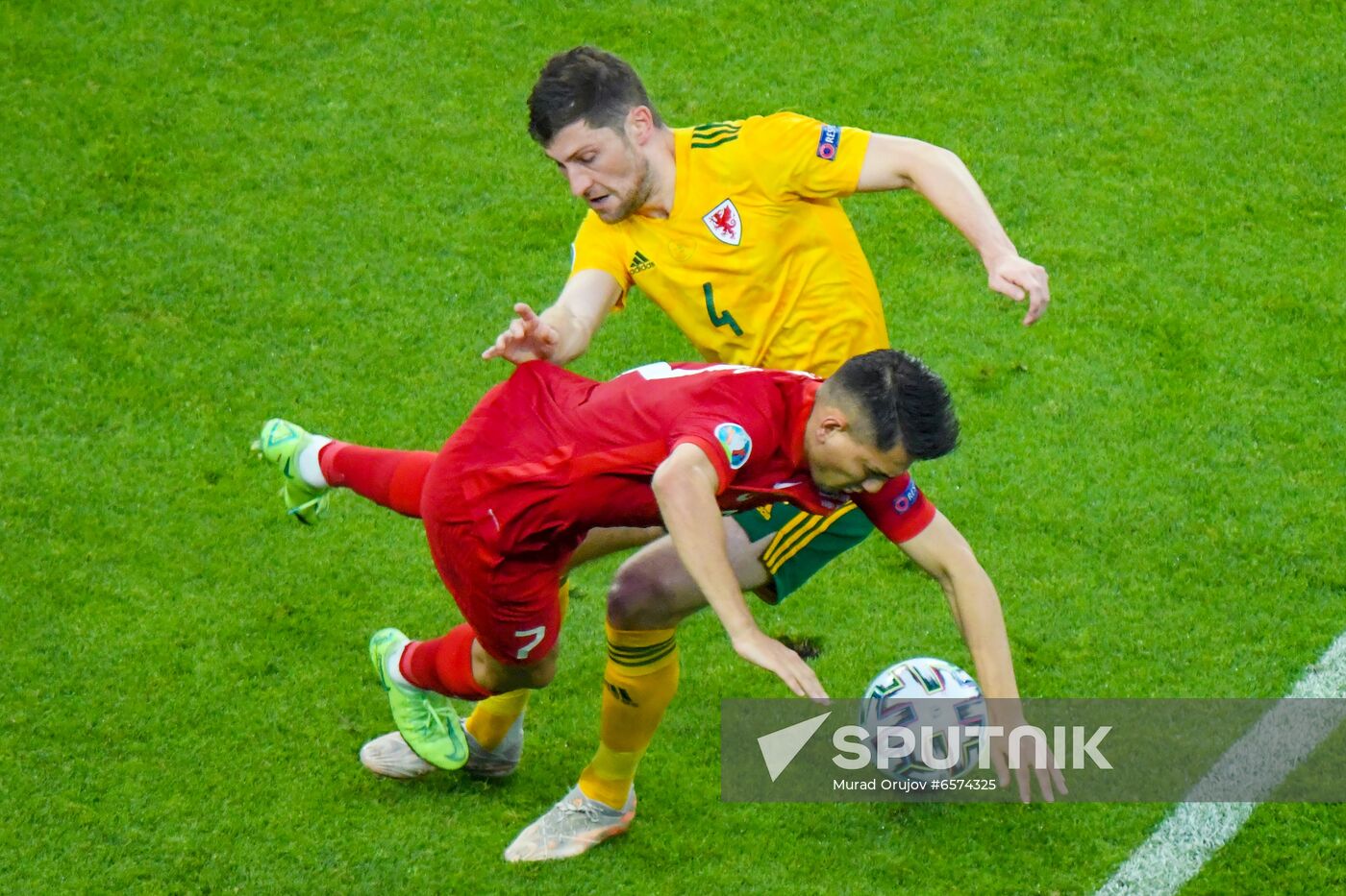 Azerbaijan Soccer Euro 2020 Turkey - Wales