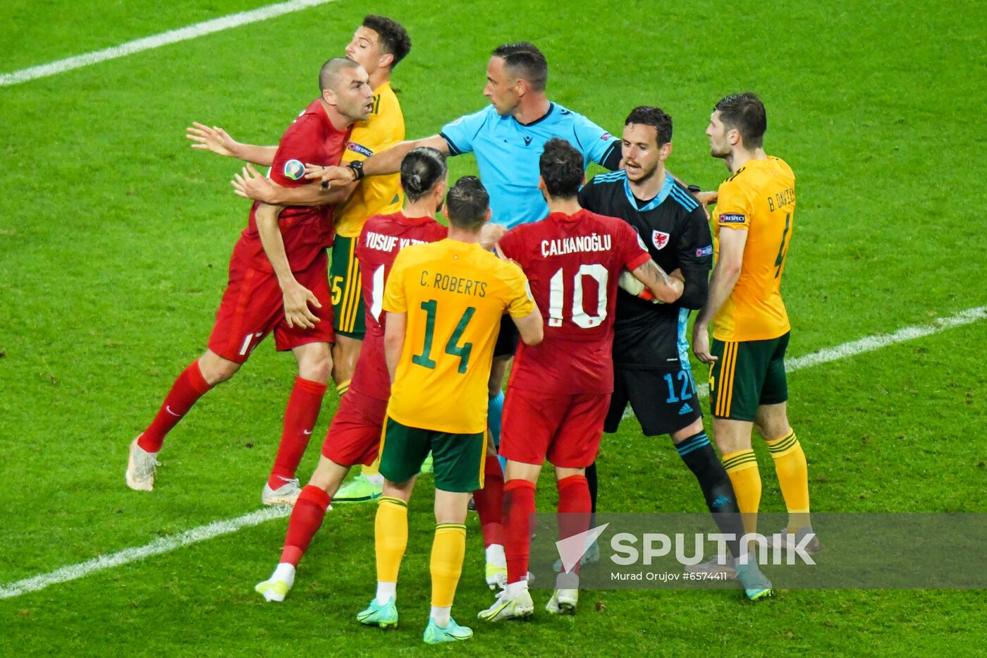 Azerbaijan Soccer Euro 2020 Turkey - Wales