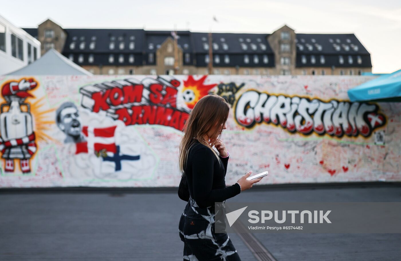 Denmark Soccer Euro 2020 Eriksen Get Well Messages Wall