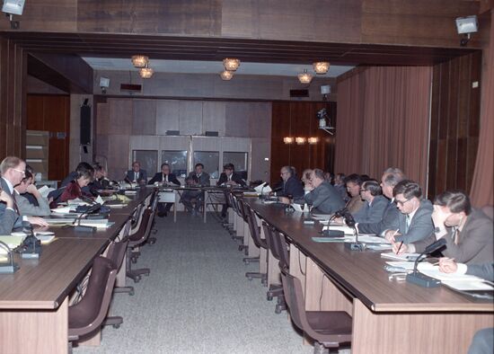 Soviet-American meeting on information exchange