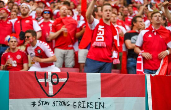 Denmark Soccer Euro 2020 Denmark - Belgium
