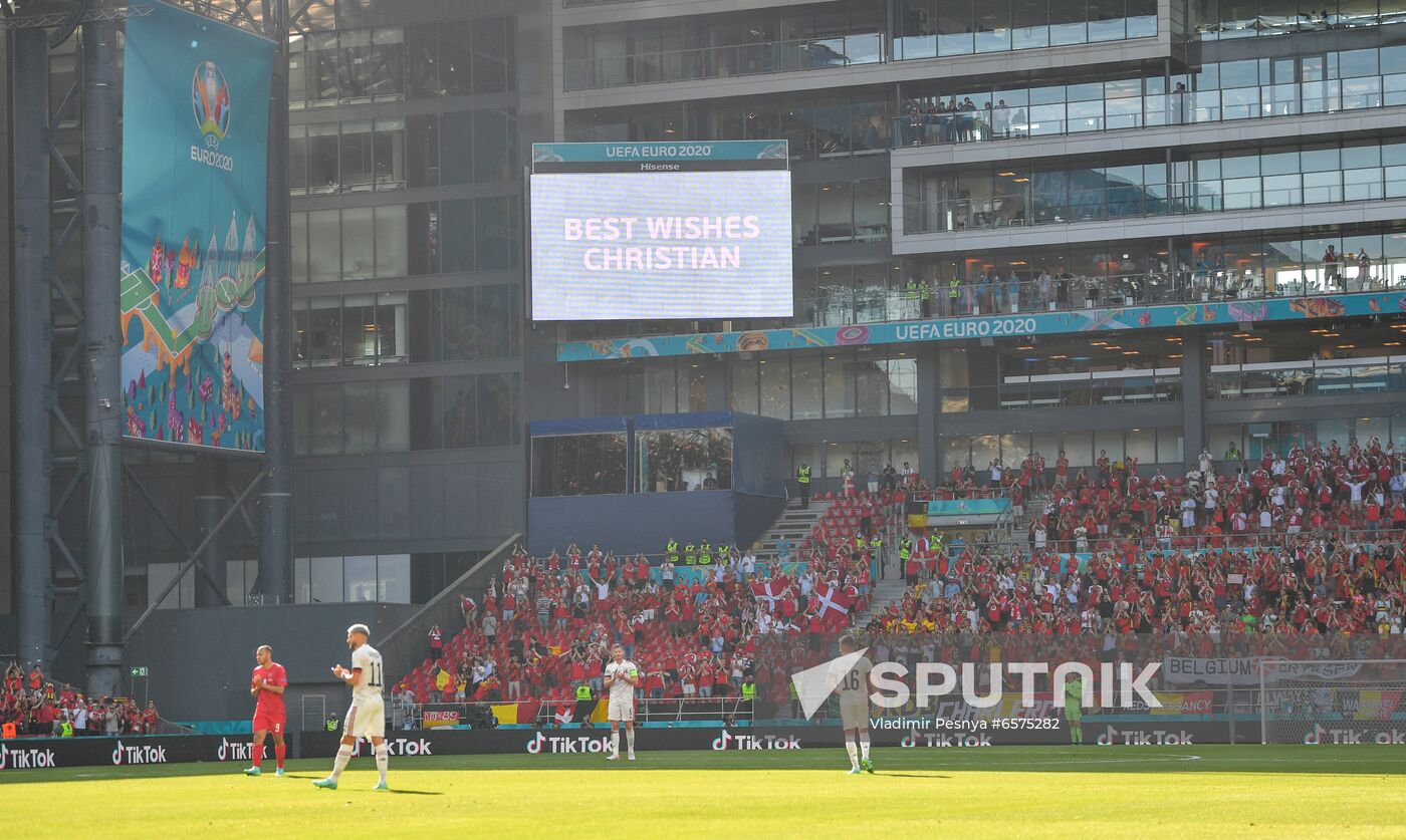 Denmark Soccer Euro 2020 Denmark - Belgium