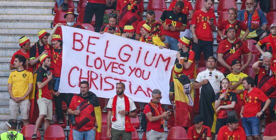 Denmark Soccer Euro 2020 Denmark - Belgium