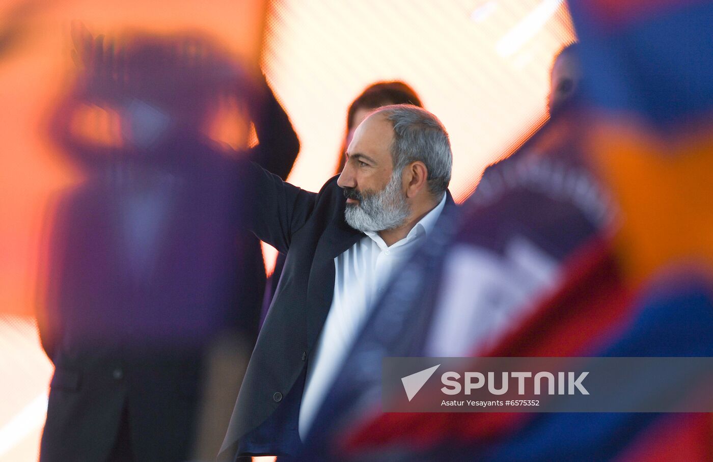 Armenia Pashinyan Supporters Rally