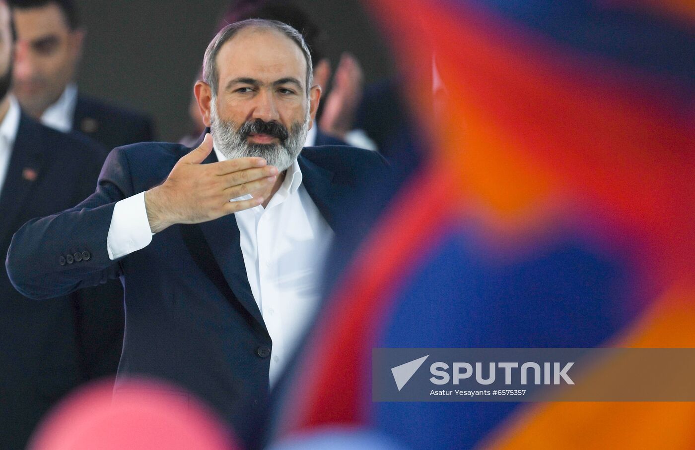 Armenia Pashinyan Supporters Rally