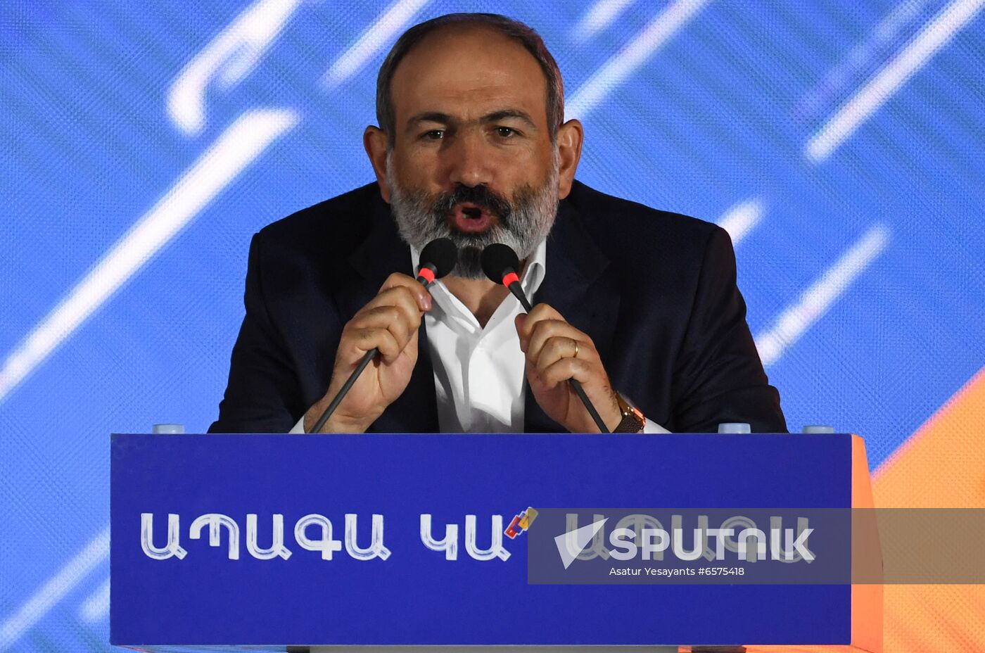 Armenia Pashinyan Supporters Rally