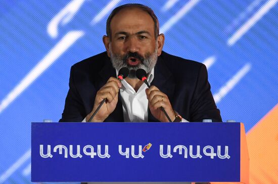 Armenia Pashinyan Supporters Rally