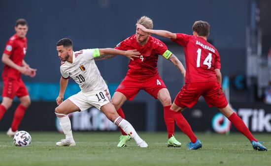 Denmark Soccer Euro 2020 Denmark - Belgium