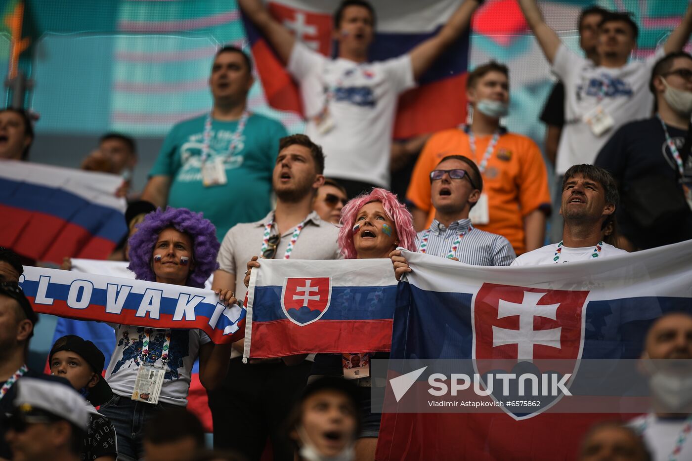 Russia Soccer Euro 2020 Sweden - Slovakia