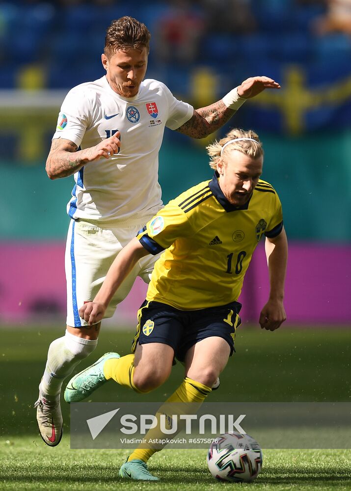 Russia Soccer Euro 2020 Sweden - Slovakia