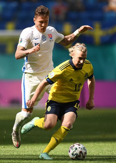 Russia Soccer Euro 2020 Sweden - Slovakia