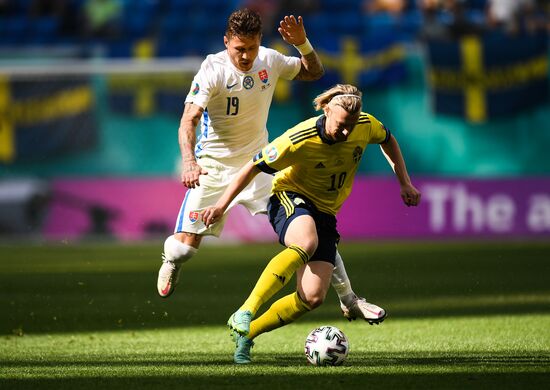 Russia Soccer Euro 2020 Sweden - Slovakia