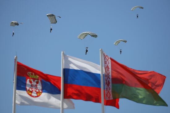 Russia Belarus Serbia Joint Military Exercise