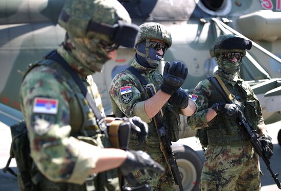 Russia Belarus Serbia Joint Military Exercise
