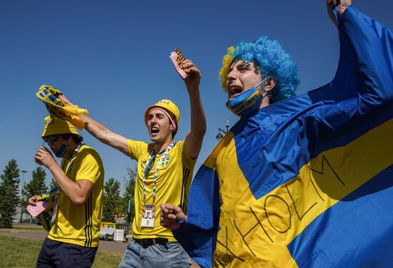 Russia Soccer Euro 2020 Sweden - Slovakia