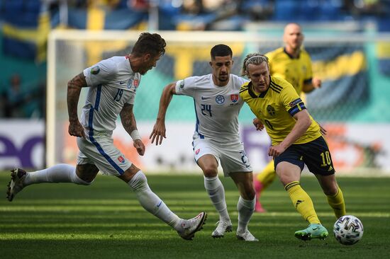 Russia Soccer Euro 2020 Sweden - Slovakia