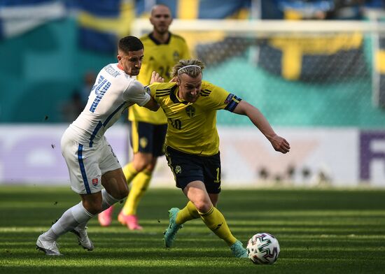 Russia Soccer Euro 2020 Sweden - Slovakia