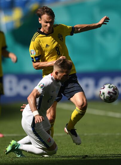 Russia Soccer Euro 2020 Sweden - Slovakia