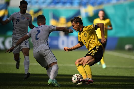 Russia Soccer Euro 2020 Sweden - Slovakia