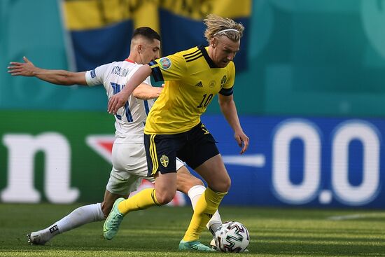 Russia Soccer Euro 2020 Sweden - Slovakia