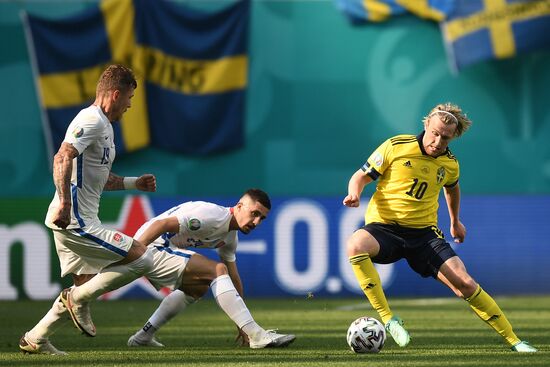 Russia Soccer Euro 2020 Sweden - Slovakia