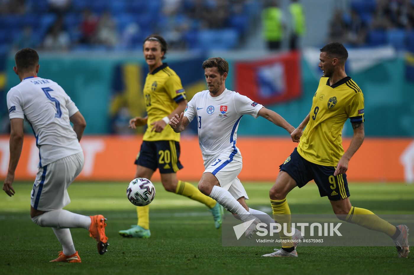 Russia Soccer Euro 2020 Sweden - Slovakia