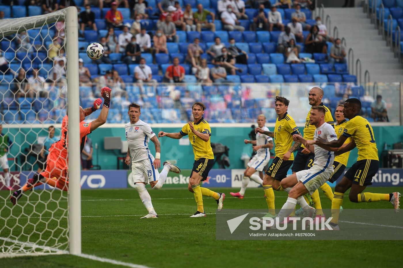 Russia Soccer Euro 2020 Sweden - Slovakia