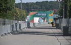 A view shows an entrance to the closed UEFA Euro 2020 fan zone in Luzhniki as health safety restrictions are toughened amid a sharp rise in new COVID-19 cases, in Moscow, Russia. Over the past week, Sobyanin has introduced a series of new restrictions in an effort to contain the wave of infections, including declaring a "work-free" week, closing venues, and ordering mandatory vaccinations of people working in the service industry in the city. Location: Russia, Moscow. Author: Mikhail Voskresenskiy/Sputnik. Russia Soccer Euro 2020 Coronavirus Restrictions