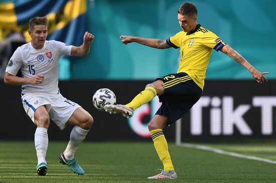 Russia Soccer Euro 2020 Sweden - Slovakia