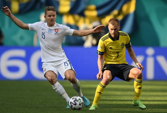 Russia Soccer Euro 2020 Sweden - Slovakia