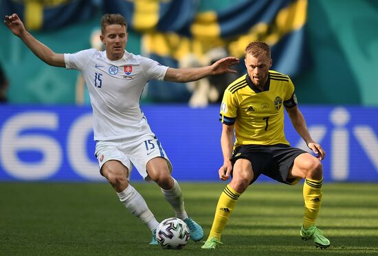 Russia Soccer Euro 2020 Sweden - Slovakia