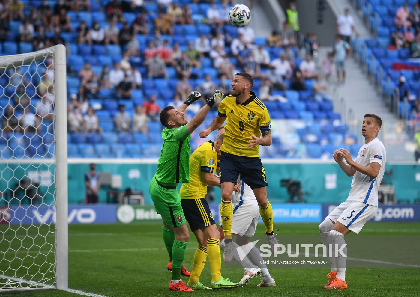 Russia Soccer Euro 2020 Sweden - Slovakia