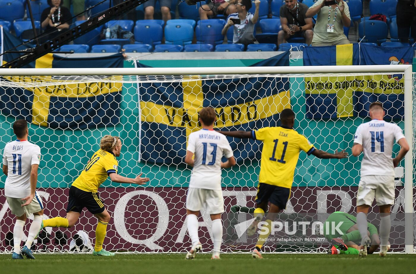 Russia Soccer Euro 2020 Sweden - Slovakia