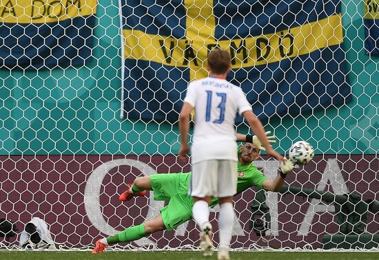 Russia Soccer Euro 2020 Sweden - Slovakia