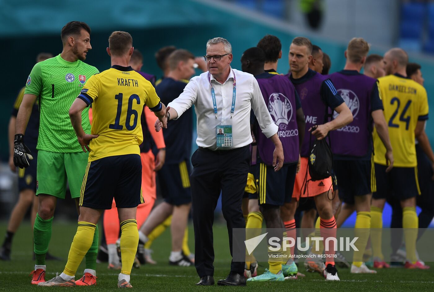 Russia Soccer Euro 2020 Sweden - Slovakia